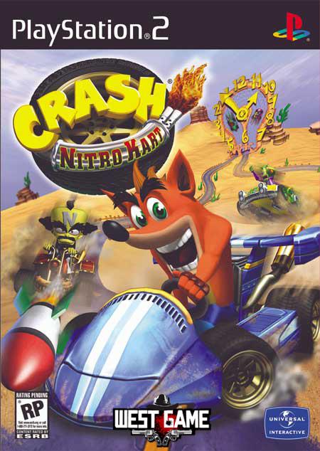 دیسک بازی کراش نیترو کارت CRASH NITRO KART مخصوص PS۲ نشر Universal Interactive